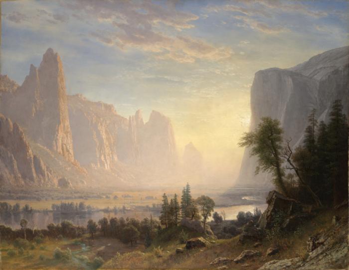 Albert Bierstadt Valley of the Yosemite Sweden oil painting art